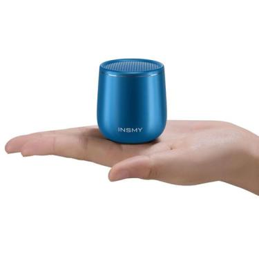 Imagem de Alto-falante Bluetooth INSMY pequeno à prova d'água portátil azul