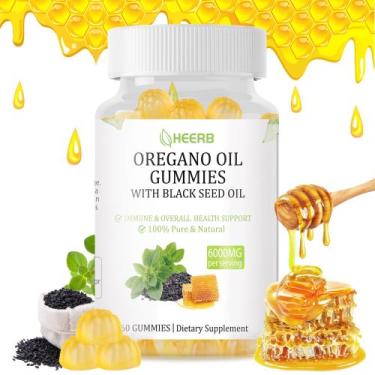 Imagem de Suplemento HEERB Oil Gummies 6000mg com óleo de semente preta