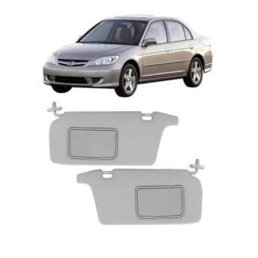 Imagem de Par Quebra Sol Para Sol Civic 2001 2002 2003 2004 2005 2006 - Newtec