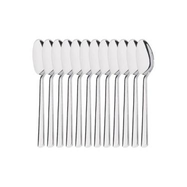 Imagem de Kit 12 Colheres de Sobremesa Hercules Mykonos Aço Inox 4000-004