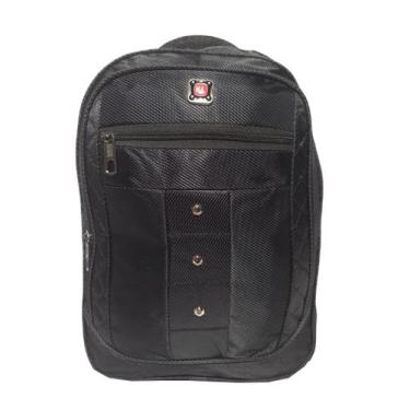 Imagem de Mochila Notebook Escola Faculdade Trabalho em Nylon - L899 , Preta