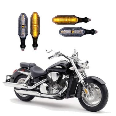 Imagem de KIT 4 Seta Esportiva Pisca de Led Modelo P26 Para Moto HONDA VTX 1800C