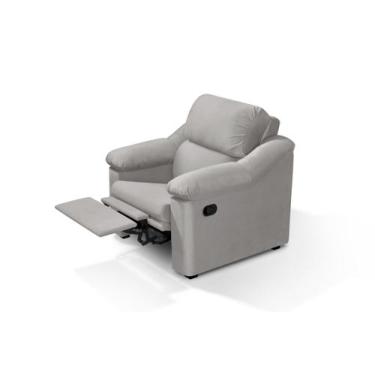 Imagem de Poltrona Líbano  Retrátil e Reclinável - Best Mobília, Veludo Cinza