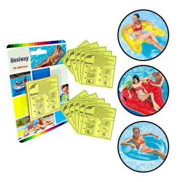 Imagem de Kit De Reparo Piscinas Boias Infláveis Com 10 Peças Bestway