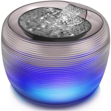 Imagem de Fonte de água Cat Kastty Quiet 3,5 L com luz LED e filtro