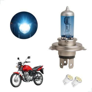 Imagem de Lâmpada Halógena Super Branca H4 para Moto Honda CG 125 FAN 2005 2006 