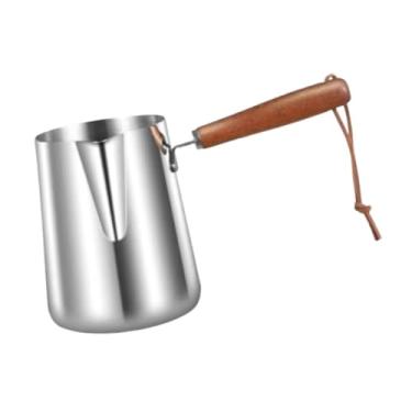 Imagem de Fxzqgnh Aquecedor Turco, Cafeteira, Chaleira, Panela Versátil para Derreter Chocolate, Jarra para Espumar Leite, Xícara de Café com Leite para Restaurante Dom, 250ml 7.5cm X 7.5cm