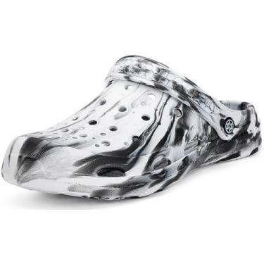 Imagem de Tamancos de jardim Gaatpot Tie-dye unissex Arch Support brancos