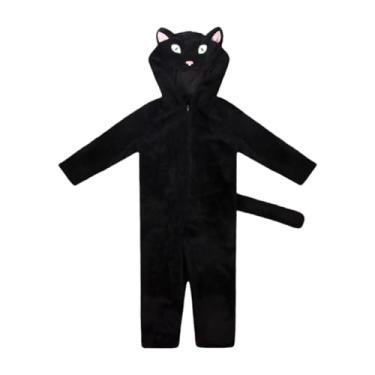 Imagem de predolo Fantasia de para Halloween Fantasia de animal para festa infantil, Preto, Xl