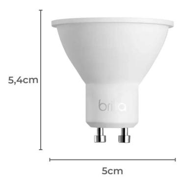 Imagem de 2X 307254 Lâmpada Led Dicroica Mr16 Dimerizável 7W 2700K Bri