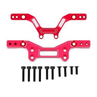 Imagem de Aluminum Alloy Front&Rear Damper Plate for Arrma 1/14 Typhon Grom Upgrade Parts (Red)