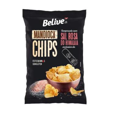 Imagem de Chips de Mandioca com Sal Rosa do Himalaia 50g - Belive 