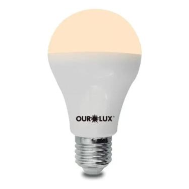 Imagem de 2X Lâmpada Bulbo Led 9W 3000K Bivolt Amarela Branco-Quente