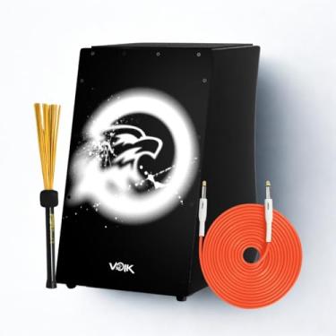 Imagem de Cajon Elétrico Preto Com Vassourinha STD Lite C83 Voik By FSA (AG WH STD)