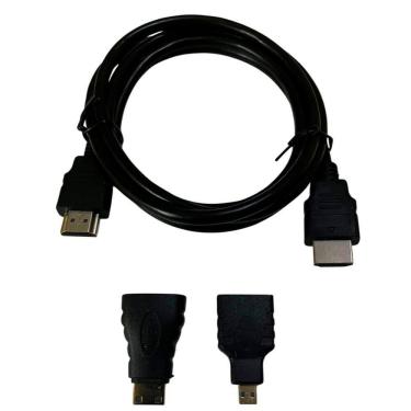 Imagem de Cabo Hdmi 1,5M Micro Mini Hdmi Para Câmera Filmadora Pc
