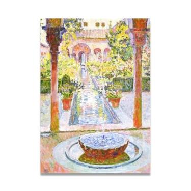 Imagem de Healing GardenThéo van Rysselberghe: Impressão em tela neoimpressionista belga chave 30 x 42 cm sem moldura