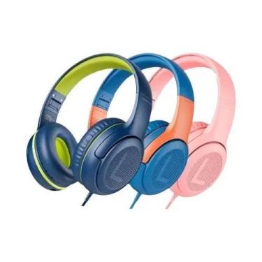 Imagem de Fones De Ouvido On-Ear Para Crianças Com Microfone Limitador De Volume