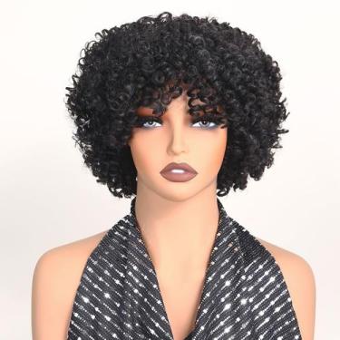 Imagem de Peruca X-TRESS Short Afro Curly Bob de 15 cm para mulheres negras