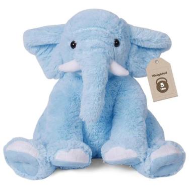 Imagem de Elefante de pelúcia com peso, gelatina, malva, 2,27 kg, 40 cm - JellyM