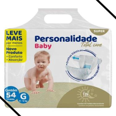 Imagem de Fraldas Descartáveis Personalidade Baby Total Care Bag - P M G XG XXG,