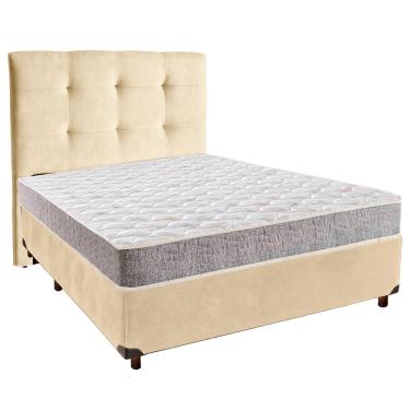 Imagem de Cama + Box Perola e Colchão D33 Casal - D33 Inducol + Cabeceira