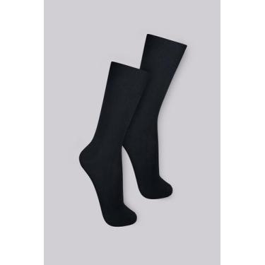 Imagem de Meia Trifil Social Masculina Cano Alto Básica Algodão T07025, 39-43, P