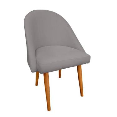 Imagem de Poltrona Cadeira Lua Star Decorativa Veludo Cinza - Bemoveis