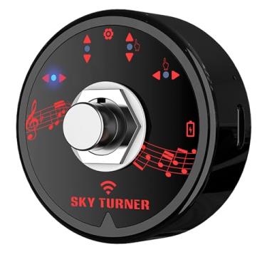 Imagem de Pedal de página sem fio Bluetooth Music Page Pedal recarregável para iPad, tablet, Android, iOS, telefones, partituras eletrônicas, e-books, imagens PPT (prata)