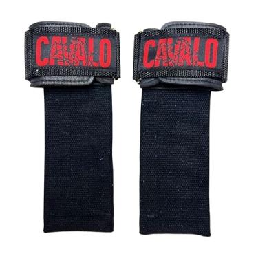 Imagem de HORSEPOWER PRO Strap Cavalo com Gancho/Argola Musculação Treino – Pegada Segura e Segurança para Levantamento Terra e Costas, Faixa de Algodão Reforçado, Nylon Naval e Munhequeira de Neoprene– O Par