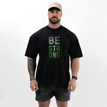 Imagem de Camiseta Masculina Oversized Confortável Academia Estilo-Masculino