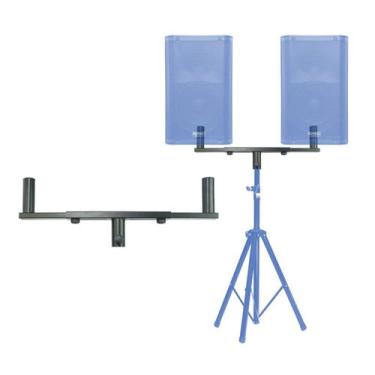 Imagem de Suporte, Base, Barra "T" p/2 Caixas Acústicas QSC,JBL,EV,RCF em Tripé 