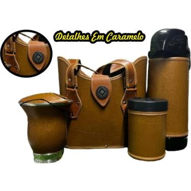 Imagem de Kit Chimarrão Completo 5 peças Bolsa Mate - TOP BOLSAS, CARAMEKI CIOM 