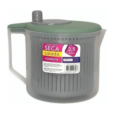 Imagem de Centrífuga Compacta Seca Salada 2,5 Litros Secador Manual Folhas Verdu