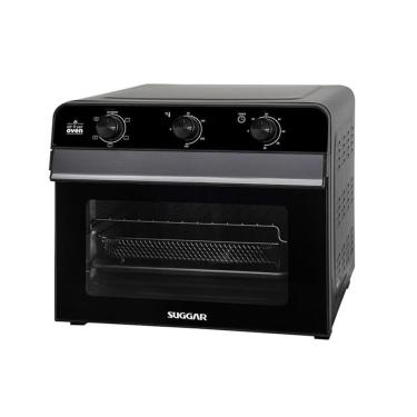 Imagem de Forno Air Fryer Oven Suggar FE2502PT 25L 1500W com Cesta Bandeja Grelha Timer 60 Minutos Preto 220V
