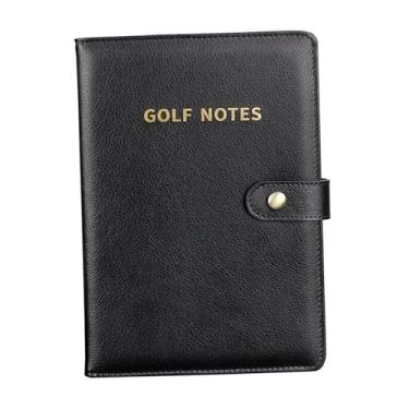 Imagem de predolo Suporte para Cartão de Pontuação de Golfe, Acessórios para Bolsa de Tacos de Golfe, Livro de Jardas de 100 Páginas, Livro de Pontuação de Golfe em Pol, Preto