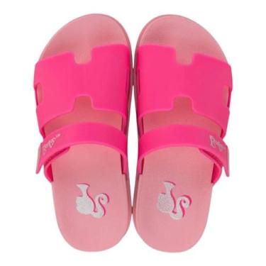 Imagem de Chinelo Infantil Personalidade Barbie Glam Slide REF: 23200, 30, Rosa