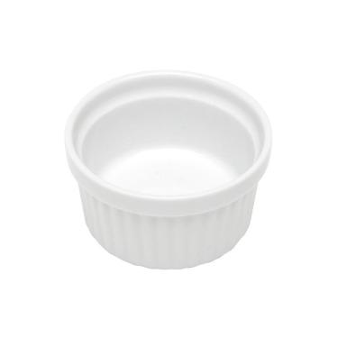 Imagem de Ramequim Mini Bowl De Porcelana Molheira Clássico Canelado Branco Lyor 155ml