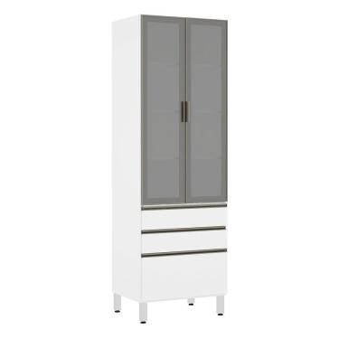 Imagem de Paneleiro Torre 70Cm Prata Pérola Branco
