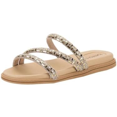 Imagem de Chinelo Feminino Flat Conforto Casual Tira Strass Beira Rio