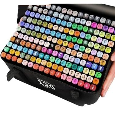 Imagem de Caneta marcação oleosa com ponta macia, profissional para design, vestuário, arquitetura, ilustração de produtos e desenho de animação (120)