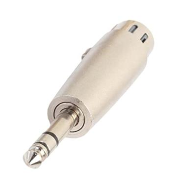 Imagem de Xiaojikuaipao Adaptador de áudio XLR de 3 pinos premium 6,35 mm estéreo macho para XLR fêmea extensor de cabo - qualidade de som de alta fidelidade para microfone e amplificador - estrutura de liga de