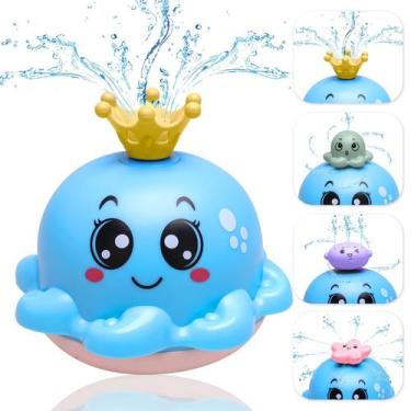 Imagem de Brinquedo de banho para bebês ANNDOFY Light Up Octopus com 4 modos de 