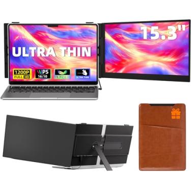 Imagem de Larksmile Extensor de tela de laptop 14 FHD 1080p IPS Plug & Play Monitor portátil compatível com Win Mac Dex Chrome para viagens/trabalho/estudantes (extensor de tela de laptop 05)