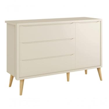 Imagem de Cômoda Sapateira Théo New Areia Fosco Com Natural - Moveisaqui