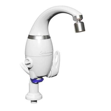 Imagem de Torneira Eletrônica 127v 5500w Sintex - Resistência Rel154 - Branca - Bica Móvel - Parede/balcão
