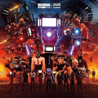 Imagem de Carousel Worldwide, Calendário de parede quadrado Skibidi Toilet 2026