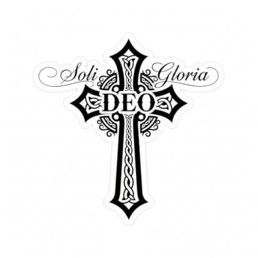 Imagem de Adesivo Soli Deo Gloria: To God Alone Be The Glory! Adesivo Gloria, adesivo de para-choque impermeável, adesivo de vinil impermeável de 12,7 cm para laptops, para-choques, janela de carro