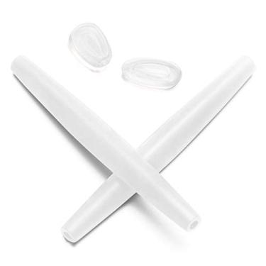 Imagem de Peça de substituição para fone de ouvido da Mryok para óculos de sol Oakley Crosshair de 2012, Branco, One Size