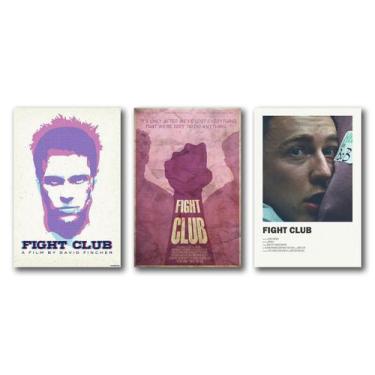 Imagem de Kit 3 Placas Decorativas Clube Da Luta Filme Mdf - To You Yoda