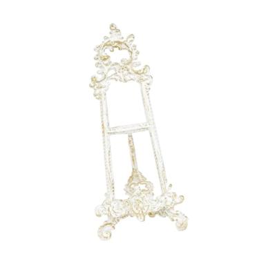 Imagem de Ｂｅｓｇａ Cavalete de Exibição, Organizador de Livros Decorativo com Suporte para Quadros para Eventos de Inauguração de Casa, Branco